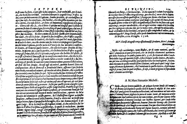 [Delle lettere di principi, le quali o si scriuono da principi, o a principi, o ragionano di principi. Libro primo [-terzo]. Di nuouo ricorrette, et secondo l'ordine de' tempi accomodate] 1