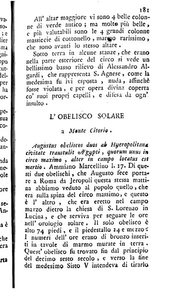 L'antiquario o sia La guida de' forestieri pel giro delle antichità di Roma di Angelo Dalmazzoni antiquario