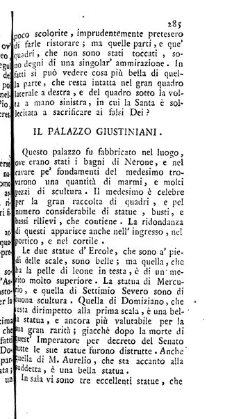 L'antiquario o sia La guida de' forestieri pel giro delle antichità di Roma di Angelo Dalmazzoni antiquario