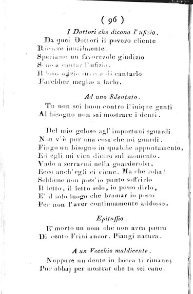Opere poetiche del D. Filippo Pananti contenente gli epigrammi editi e inediti ed i varj suoi poemetti