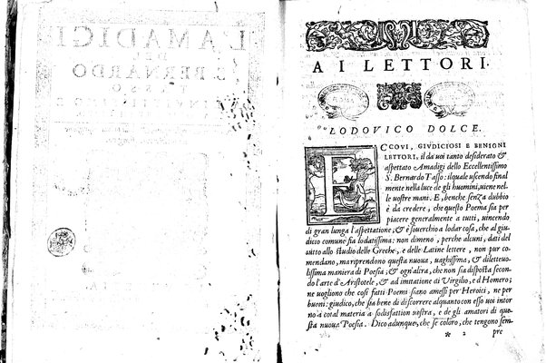 L'Amadigi del s. Bernardo Tasso. ...