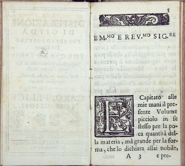 La disperazione di Giuda poemetto postumo del signor Torquato Tasso , impresso la prima volta in Milano l'anno 1628