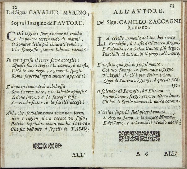 La disperazione di Giuda poemetto postumo del signor Torquato Tasso , impresso la prima volta in Milano l'anno 1628