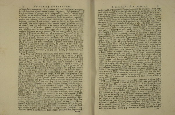 Animavversioni critiche sopra il notturno congresso delle lammie, per modo di lettera indiritte ad un letterato. S'aggiugne il Discorso del P. Gaar sulla strega d'Erbipoli, la Risposta delle stesso alle Note, il Ragguaglio sulla strega di Salisburgo e il Compendio storico della stregheria