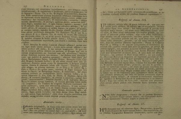 Animavversioni critiche sopra il notturno congresso delle lammie, per modo di lettera indiritte ad un letterato. S'aggiugne il Discorso del P. Gaar sulla strega d'Erbipoli, la Risposta delle stesso alle Note, il Ragguaglio sulla strega di Salisburgo e il Compendio storico della stregheria