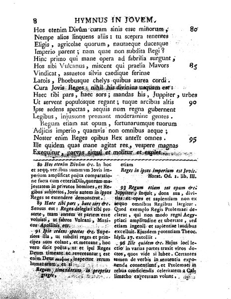 Callimachi Cyrenaei Hymni latinis versibus expressi et selectis variorum interpretum animadversionibus illustrati a Iosepho Petruccio Interamnate eloquentiae et linguae Graece professore in Collegio Romano