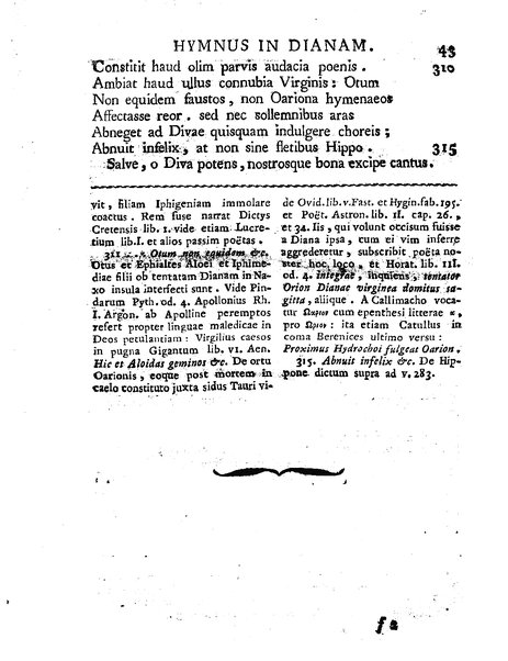 Callimachi Cyrenaei Hymni latinis versibus expressi et selectis variorum interpretum animadversionibus illustrati a Iosepho Petruccio Interamnate eloquentiae et linguae Graece professore in Collegio Romano