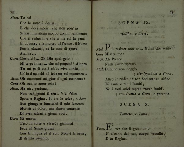 La vergine del sole dramma serio per musica da rappresentarsi nel teatro Filarmonico di Verona il carnovale dell'anno corrente 1808