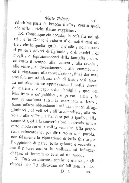 [Trattato degli studj delle donne, in due parti diviso, opera d'un'Accademico Intronato, dedicata a sua eccellenza la N.D. procuratessa Lisabetta Cornara Foscarini. Parte prima [-seconda]] 1