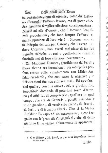 [Trattato degli studj delle donne, in due parti diviso, opera d'un'Accademico Intronato, dedicata a sua eccellenza la N.D. procuratessa Lisabetta Cornara Foscarini. Parte prima [-seconda]] 1