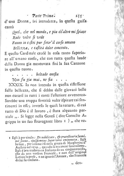[Trattato degli studj delle donne, in due parti diviso, opera d'un'Accademico Intronato, dedicata a sua eccellenza la N.D. procuratessa Lisabetta Cornara Foscarini. Parte prima [-seconda]] 1