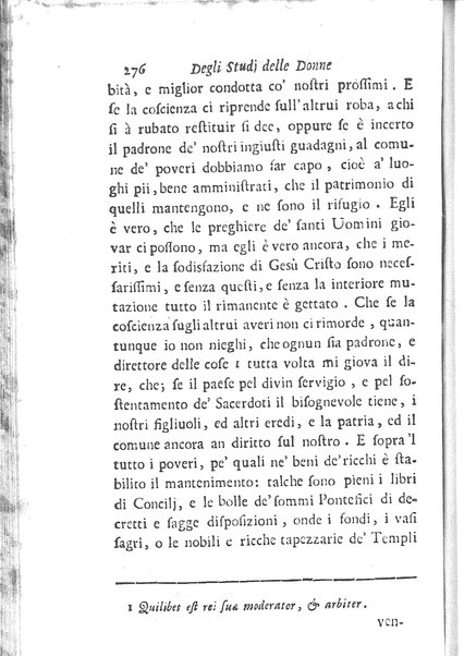 [Trattato degli studj delle donne, in due parti diviso, opera d'un'Accademico Intronato, dedicata a sua eccellenza la N.D. procuratessa Lisabetta Cornara Foscarini. Parte prima [-seconda]] 1