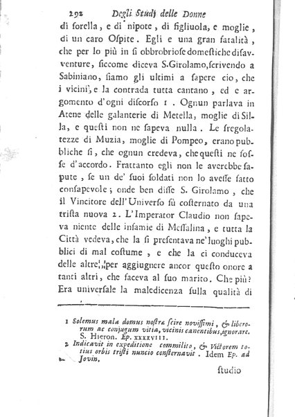[Trattato degli studj delle donne, in due parti diviso, opera d'un'Accademico Intronato, dedicata a sua eccellenza la N.D. procuratessa Lisabetta Cornara Foscarini. Parte prima [-seconda]] 1