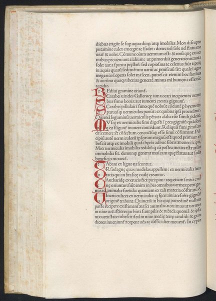 Finiunt libri de animalibus Aristotelis interprete Theodoro Gaze v. clarissimo: quos Ludouicus podocatharus Cyprius ex archetypo ipsius Theodori fideliter & diligenter auscultauit: & formulis imprimi curauit