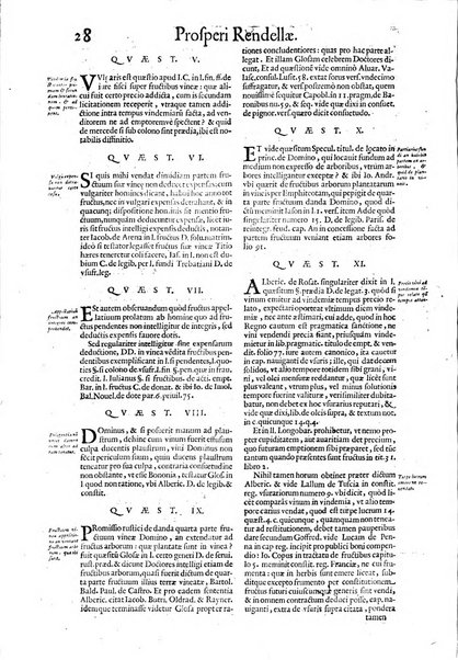 Tractatus de vinea, vindemia, et vino. Prospero Rendella Monopolitano I.C. celeberrimo authore. In quo quae ad vineae tutelam & culturam, vindemiae opus, vinitoris documenta pertinent; ac plures quaestiones, & leges, animaduertuntur, & dilucidè explicantur. Nec non vini genera plurima ac de vini commercio et vsu solerti cura proponuntur.... Cum indice capitum, & rerum notatu dignarum, quae in opere continentur