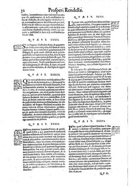 Tractatus de vinea, vindemia, et vino. Prospero Rendella Monopolitano I.C. celeberrimo authore. In quo quae ad vineae tutelam & culturam, vindemiae opus, vinitoris documenta pertinent; ac plures quaestiones, & leges, animaduertuntur, & dilucidè explicantur. Nec non vini genera plurima ac de vini commercio et vsu solerti cura proponuntur.... Cum indice capitum, & rerum notatu dignarum, quae in opere continentur