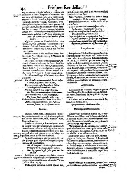 Tractatus de vinea, vindemia, et vino. Prospero Rendella Monopolitano I.C. celeberrimo authore. In quo quae ad vineae tutelam & culturam, vindemiae opus, vinitoris documenta pertinent; ac plures quaestiones, & leges, animaduertuntur, & dilucidè explicantur. Nec non vini genera plurima ac de vini commercio et vsu solerti cura proponuntur.... Cum indice capitum, & rerum notatu dignarum, quae in opere continentur