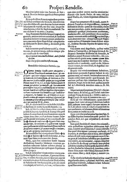 Tractatus de vinea, vindemia, et vino. Prospero Rendella Monopolitano I.C. celeberrimo authore. In quo quae ad vineae tutelam & culturam, vindemiae opus, vinitoris documenta pertinent; ac plures quaestiones, & leges, animaduertuntur, & dilucidè explicantur. Nec non vini genera plurima ac de vini commercio et vsu solerti cura proponuntur.... Cum indice capitum, & rerum notatu dignarum, quae in opere continentur