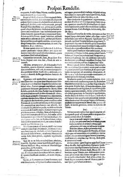 Tractatus de vinea, vindemia, et vino. Prospero Rendella Monopolitano I.C. celeberrimo authore. In quo quae ad vineae tutelam & culturam, vindemiae opus, vinitoris documenta pertinent; ac plures quaestiones, & leges, animaduertuntur, & dilucidè explicantur. Nec non vini genera plurima ac de vini commercio et vsu solerti cura proponuntur.... Cum indice capitum, & rerum notatu dignarum, quae in opere continentur