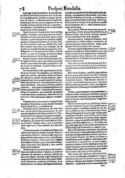 Tractatus de vinea, vindemia, et vino. Prospero Rendella Monopolitano I.C. celeberrimo authore. In quo quae ad vineae tutelam & culturam, vindemiae opus, vinitoris documenta pertinent; ac plures quaestiones, & leges, animaduertuntur, & dilucidè explicantur. Nec non vini genera plurima ac de vini commercio et vsu solerti cura proponuntur.... Cum indice capitum, & rerum notatu dignarum, quae in opere continentur