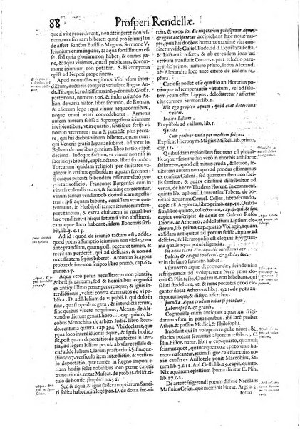 Tractatus de vinea, vindemia, et vino. Prospero Rendella Monopolitano I.C. celeberrimo authore. In quo quae ad vineae tutelam & culturam, vindemiae opus, vinitoris documenta pertinent; ac plures quaestiones, & leges, animaduertuntur, & dilucidè explicantur. Nec non vini genera plurima ac de vini commercio et vsu solerti cura proponuntur.... Cum indice capitum, & rerum notatu dignarum, quae in opere continentur