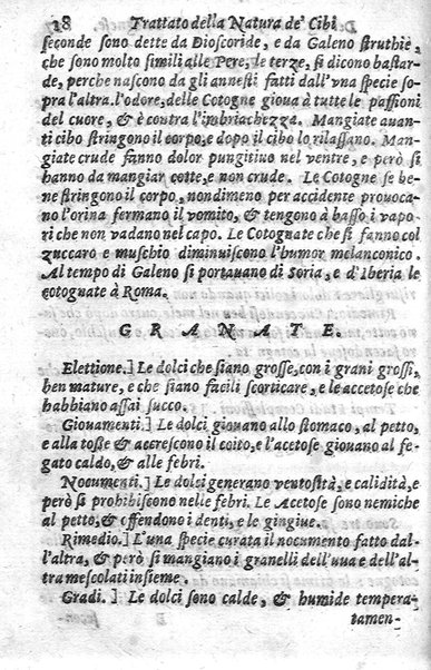 Trattato della natura de' cibi, et del bere, del sig. Baldassarre Pisanelli medico bolognese. ...