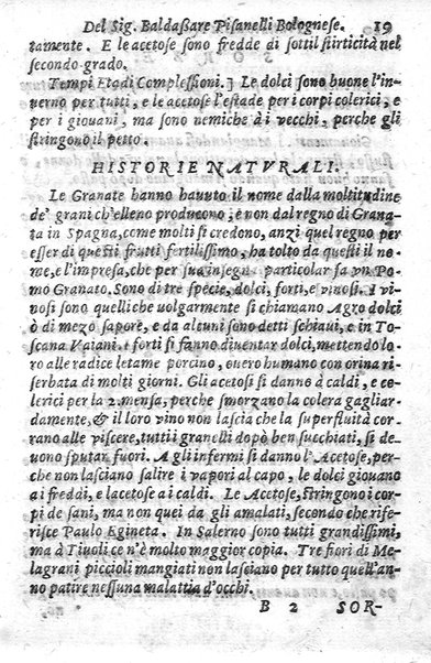 Trattato della natura de' cibi, et del bere, del sig. Baldassarre Pisanelli medico bolognese. ...