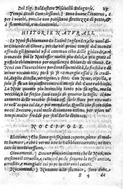 Trattato della natura de' cibi, et del bere, del sig. Baldassarre Pisanelli medico bolognese. ...