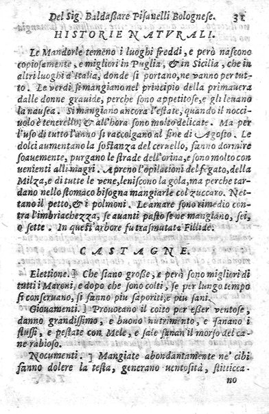 Trattato della natura de' cibi, et del bere, del sig. Baldassarre Pisanelli medico bolognese. ...