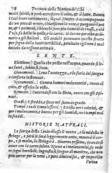 Trattato della natura de' cibi, et del bere, del sig. Baldassarre Pisanelli medico bolognese. ...