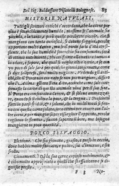 Trattato della natura de' cibi, et del bere, del sig. Baldassarre Pisanelli medico bolognese. ...