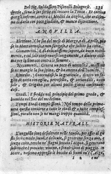 Trattato della natura de' cibi, et del bere, del sig. Baldassarre Pisanelli medico bolognese. ...