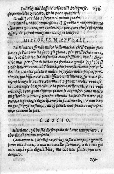 Trattato della natura de' cibi, et del bere, del sig. Baldassarre Pisanelli medico bolognese. ...