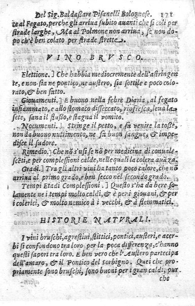 Trattato della natura de' cibi, et del bere, del sig. Baldassarre Pisanelli medico bolognese. ...