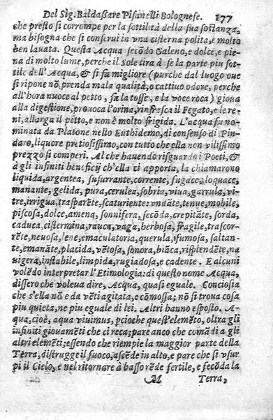 Trattato della natura de' cibi, et del bere, del sig. Baldassarre Pisanelli medico bolognese. ...
