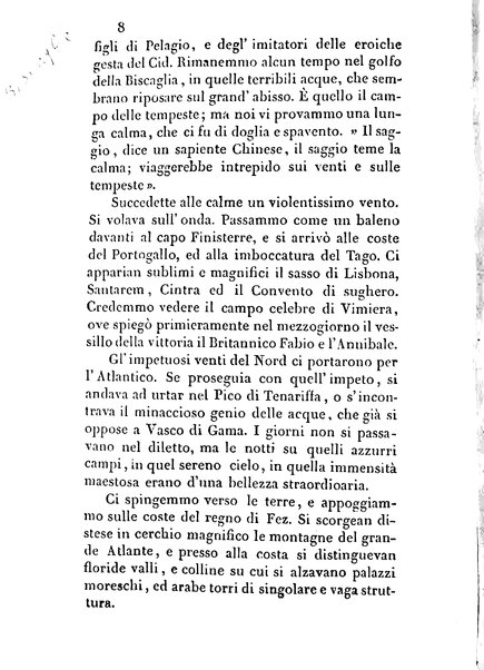 3: Relazione di un viaggio in Algeri del dottor Filippo Pananti di Mugello