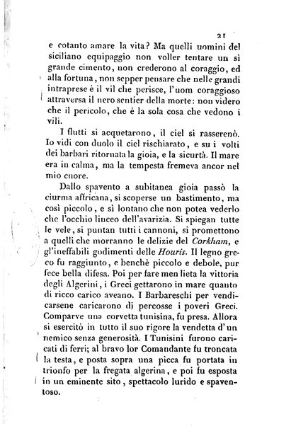 3: Relazione di un viaggio in Algeri del dottor Filippo Pananti di Mugello