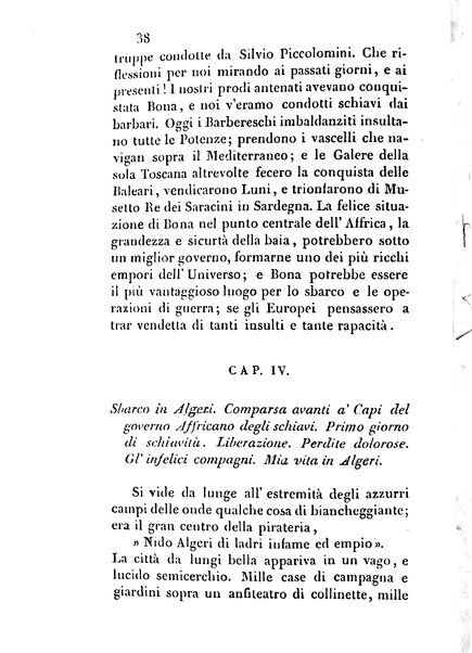 3: Relazione di un viaggio in Algeri del dottor Filippo Pananti di Mugello