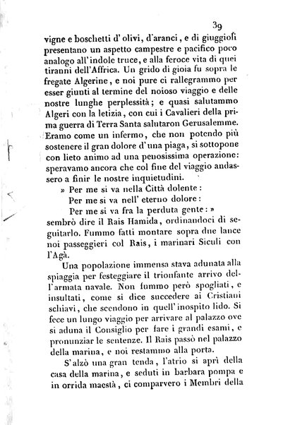 3: Relazione di un viaggio in Algeri del dottor Filippo Pananti di Mugello