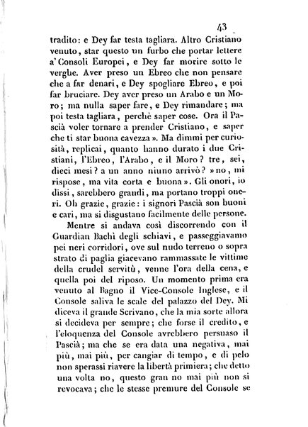 3: Relazione di un viaggio in Algeri del dottor Filippo Pananti di Mugello