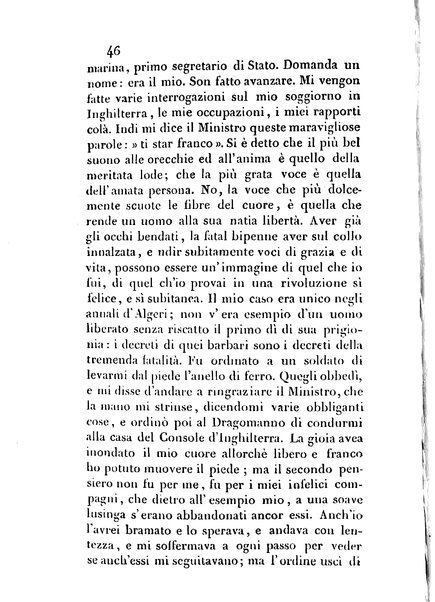 3: Relazione di un viaggio in Algeri del dottor Filippo Pananti di Mugello