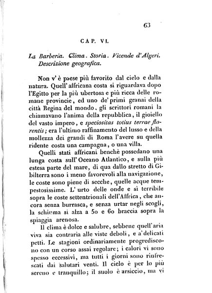 3: Relazione di un viaggio in Algeri del dottor Filippo Pananti di Mugello