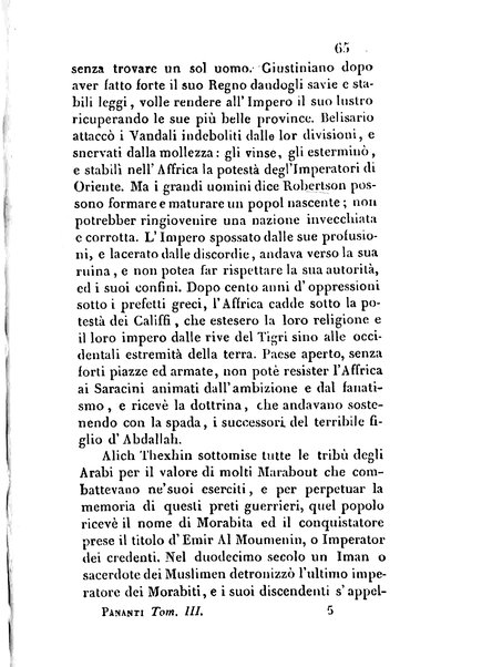 3: Relazione di un viaggio in Algeri del dottor Filippo Pananti di Mugello