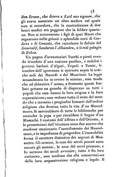 3: Relazione di un viaggio in Algeri del dottor Filippo Pananti di Mugello