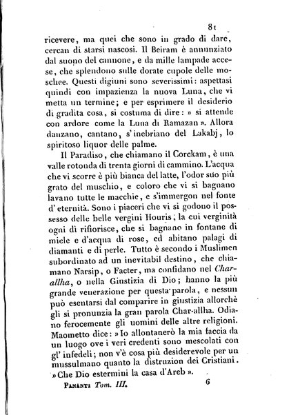 3: Relazione di un viaggio in Algeri del dottor Filippo Pananti di Mugello