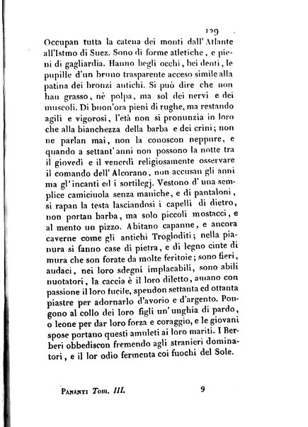 3: Relazione di un viaggio in Algeri del dottor Filippo Pananti di Mugello