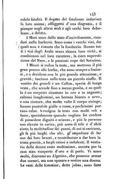 3: Relazione di un viaggio in Algeri del dottor Filippo Pananti di Mugello