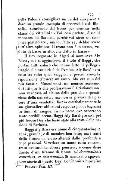 3: Relazione di un viaggio in Algeri del dottor Filippo Pananti di Mugello