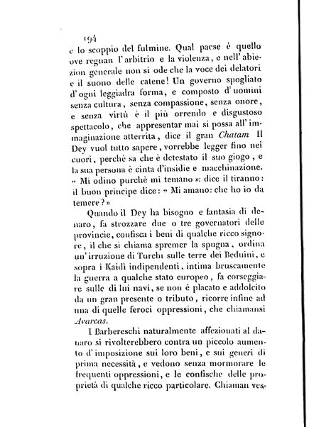 3: Relazione di un viaggio in Algeri del dottor Filippo Pananti di Mugello