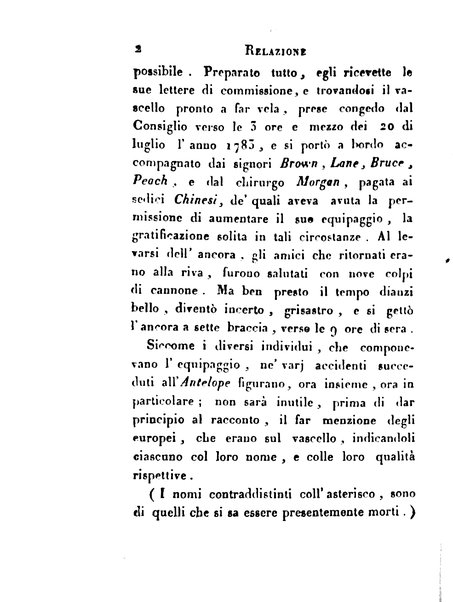 [Relazione delle isole Pelew situate nella parte occidentale dell'Oceano Pacifico composta sui giornali, e sulle notizie comunicate dal capitano Enrico Wilson ... Versione dal francese dal sig. Natale Pianazza corredata dal ritratto dell'autore, di una carta geografica, e di rami colorati. Vol 1. [-2.]] 1